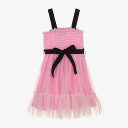 MSGM-Girls Pink Tulle Dress | Childrensalon Outlet