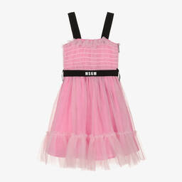 MSGM-Girls Pink Tulle Dress | Childrensalon Outlet