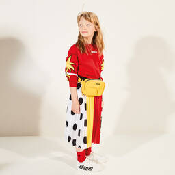 MSGM-Girls Red & Yellow Crêpe Skirt | Childrensalon Outlet