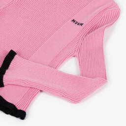 إم إس جي إم-بلوفر بياقة عالية مضلع لون زهري للبنات | Childrensalon Outlet