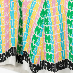 MSGM-Girls Vibrant Cotton Logo Dress | Childrensalon Outlet