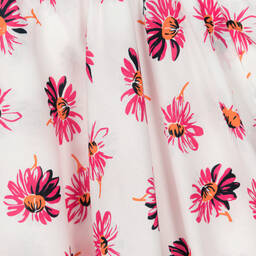 MSGM-Белая юбка с розовыми цветами | Childrensalon Outlet