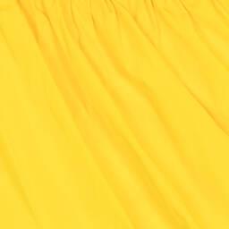 MSGM-Girls Yellow Taffeta Bubble Dress | Childrensalon Outlet