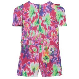 إم إس جي إم-بلاي سوت قطن بوبلين لون زهري بطبعة ورود | Childrensalon Outlet