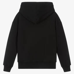 MSGM-Черно-зеленая хлопковая худи | Childrensalon Outlet