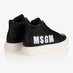 MSGM-Высокие черные кроссовки для подростков | Childrensalon Outlet