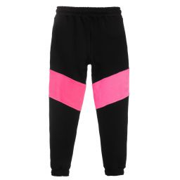 MSGM-Teen Black & Pink Logo Joggers | Childrensalon Outlet
