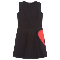 MSGM-Teen Black & Red Heart Dress | Childrensalon Outlet