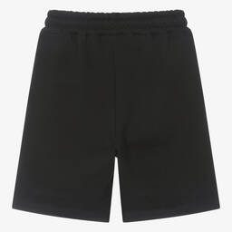 MSGM-شورت قطن جيرسي لون أسود للمراهقين | Childrensalon Outlet