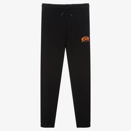 MSGM-Teen Boys Black Cotton Joggers | Childrensalon Outlet