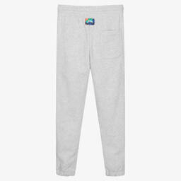 MSGM-Teen Boys Grey Cotton Joggers | Childrensalon Outlet