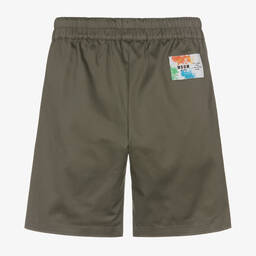 MSGM-Шорты цвета хаки для подростков | Childrensalon Outlet