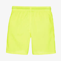 MSGM-Teen Boys Neon Yellow Logo Swim Shorts | Childrensalon Outlet