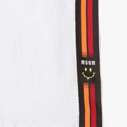 MSGM-Белая майка для подростков | Childrensalon Outlet