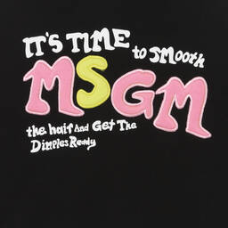 MSGM-Черная худи для девочек-подростков | Childrensalon Outlet