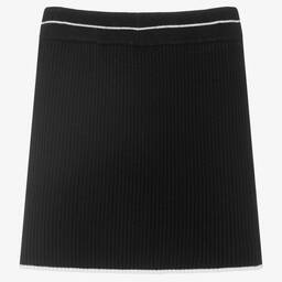 MSGM-Teen Girls Black Knitted Skirt | Childrensalon Outlet