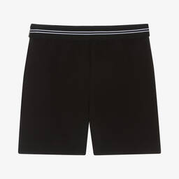 MSGM-Teen Girls Black Logo Shorts | Childrensalon Outlet