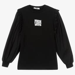 MSGM-Черный топ для девочек-подростков | Childrensalon Outlet