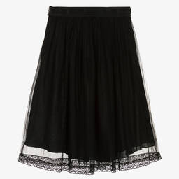 MSGM-Teen Girls Black Tulle Skirt | Childrensalon Outlet