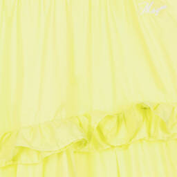 MSGM-Teen Girls Lime Green Cotton Dress | Childrensalon Outlet