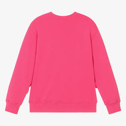 MSGM-Teen Girls Pink Cotton Ruffle Sweatshirt | Childrensalon Outlet