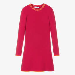 MSGM-Teen Girls Pink Knitted Dress | Childrensalon Outlet