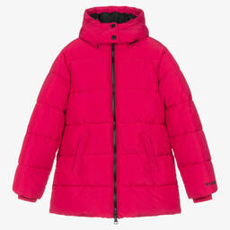 إم إس جي إم-معطف بافر لون زهري فيوشيا تينز بناتي | Childrensalon Outlet