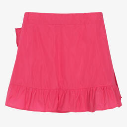 MSGM-Teen Girls Pink Ruffle Taffeta Skirt | Childrensalon Outlet