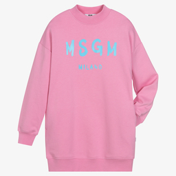 MSGM-Teen Girls Pink Sweatshirt Dress | Childrensalon Outlet