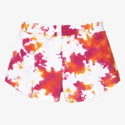 MSGM-Розовые шорты с эффектом тай-дай для девочек-подростков | Childrensalon Outlet