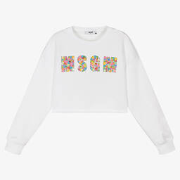 キッズ用トップス MSGM SS23 CROPPED SWEATSHIRT (MS029449K_086) MSGM SS23 CROPPED SWEATSHIRT (MS029449K_086) (MSGM/キッズ用