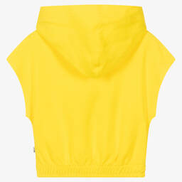 MSGM-Желтый свитшот с капюшоном | Childrensalon Outlet