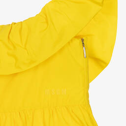 MSGM-Teen Girls Yellow Taffeta Bubble Dress | Childrensalon Outlet