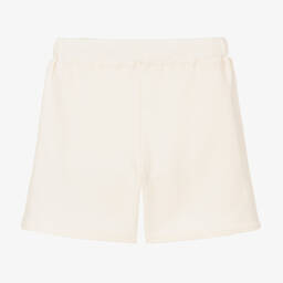 MSGM-شورت قطن جيرسي لون عاجي تينز | Childrensalon Outlet