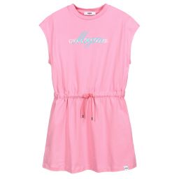 MSGM-Розовое платье с логотипом для подростков | Childrensalon Outlet