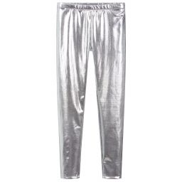 MSGM-Teen Silver Metallic Leggings | Childrensalon Outlet