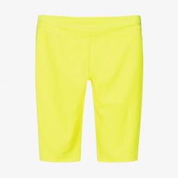 MSGM-Teen Yellow Cycling Shorts | Childrensalon Outlet