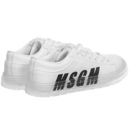 إم إس جي إم-White Faux Leather Trainers | Childrensalon Outlet