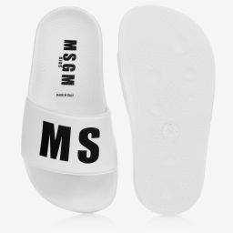 إم إس جي إم-شبشب سلايدرز بي في سي لون أبيض | Childrensalon Outlet