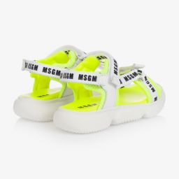 MSGM-Бело-желтые сандалии | Childrensalon Outlet