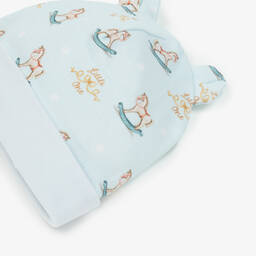 My Little Pie-Baby Boys Blue Supima Cotton Rocking Horse Hat | Childrensalon Outlet