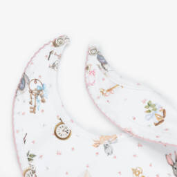 My Little Pie-Baby Girls White Supima Cotton Sofia Bib | Childrensalon Outlet