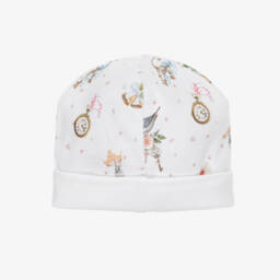 My Little Pie-Baby Girls White Supima Cotton Sofia Hat | Childrensalon Outlet