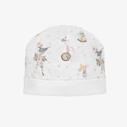 My Little Pie-Baby Girls White Supima Cotton Sofia Hat | Childrensalon Outlet