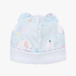 My Little Pie-قبعة قطن سوبيما عضوي لون أزرق للمواليد | Childrensalon Outlet