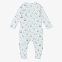 My Little Pie-Blue Rocking Horse Supima Cotton Babygrow | Childrensalon Outlet