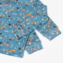 My Little Pie-Boys Blue Gaming Cotton Pyjamas | Childrensalon Outlet
