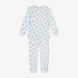 My Little Pie-بيجاما بنقشة حصان هزاز قطن سوبيما لون أزرق فاتح | Childrensalon Outlet