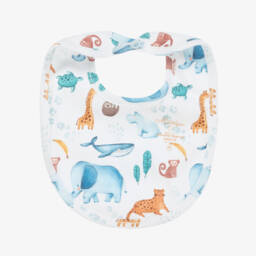 My Little Pie-Boys Ivory Animal Feeding Bib | Childrensalon Outlet