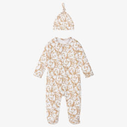 My Little Pie-بيجامة أطفال بيضاء من سوبيما الفاخرة | Childrensalon Outlet